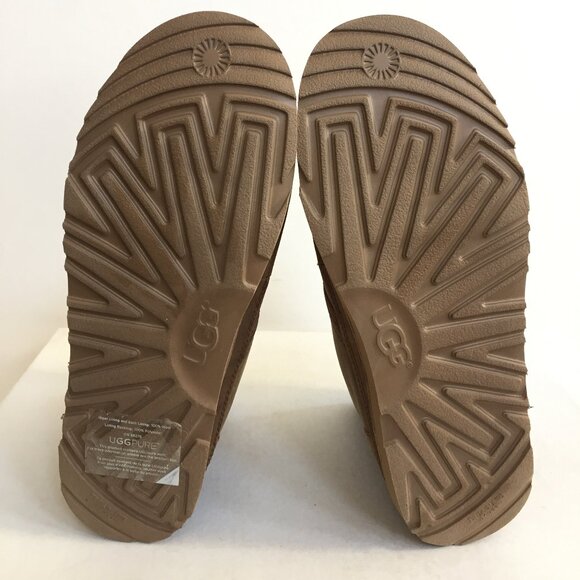 UGG MEN HARKLEY WATERPROOF GRIZZLY SHEARLING LEATHER SHOE - Picture 5 of 5